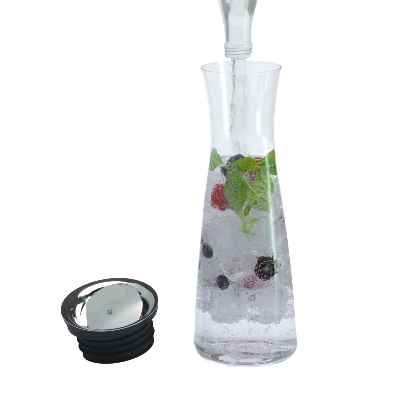 WMF Karaffen & Dekanter|Basic Wasserkaraffe, 1 l, Edelstahl