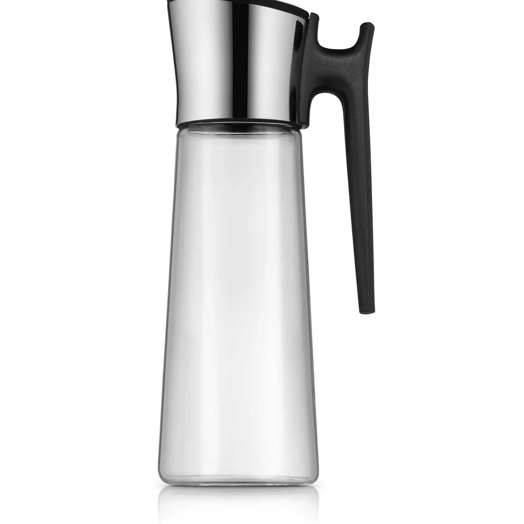WMF Karaffen & Dekanter|Basic Wasserkaraffe mit Griff, 1,5 l, Schwarz
