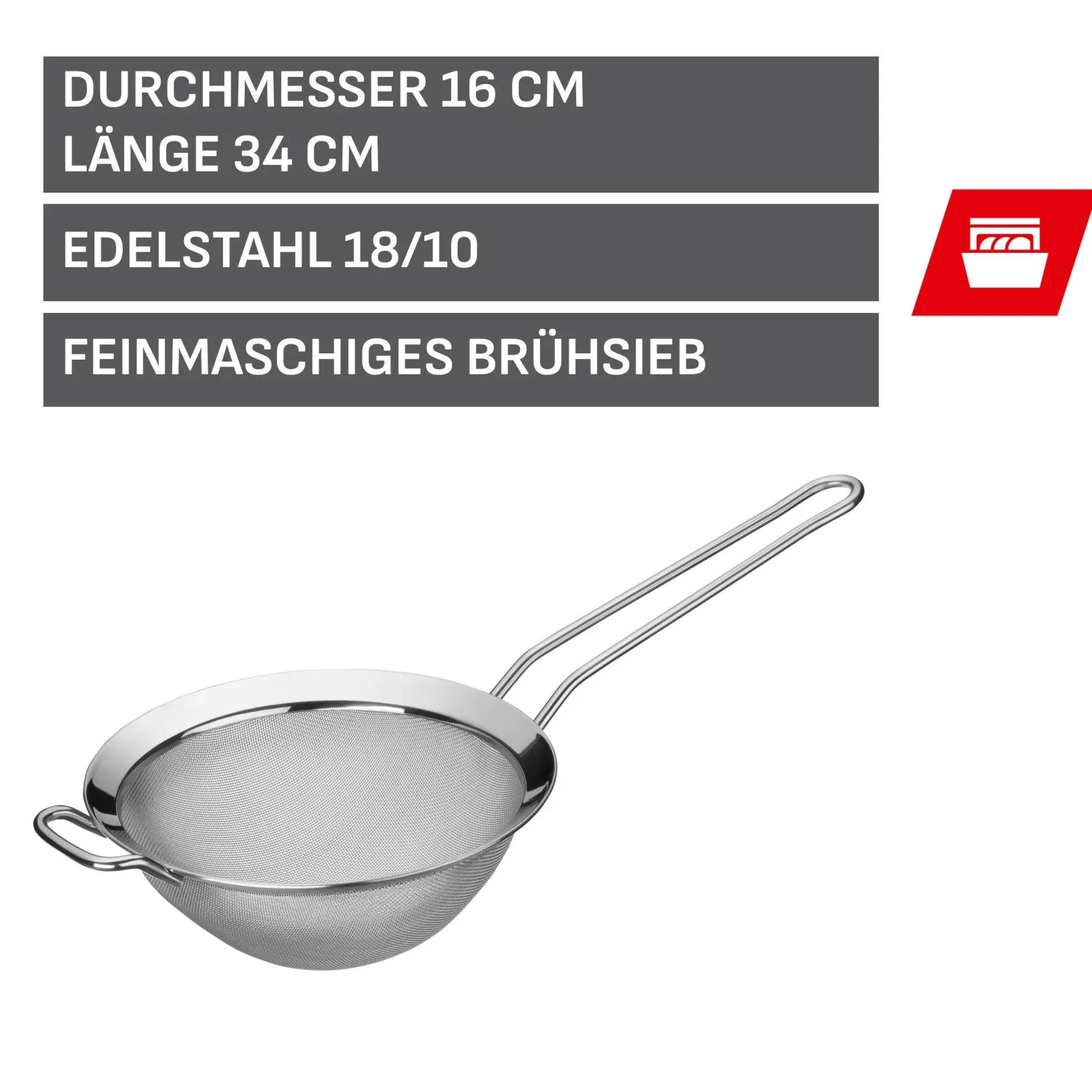 WMF Küchenutensilien|Brühsieb, 16 cm