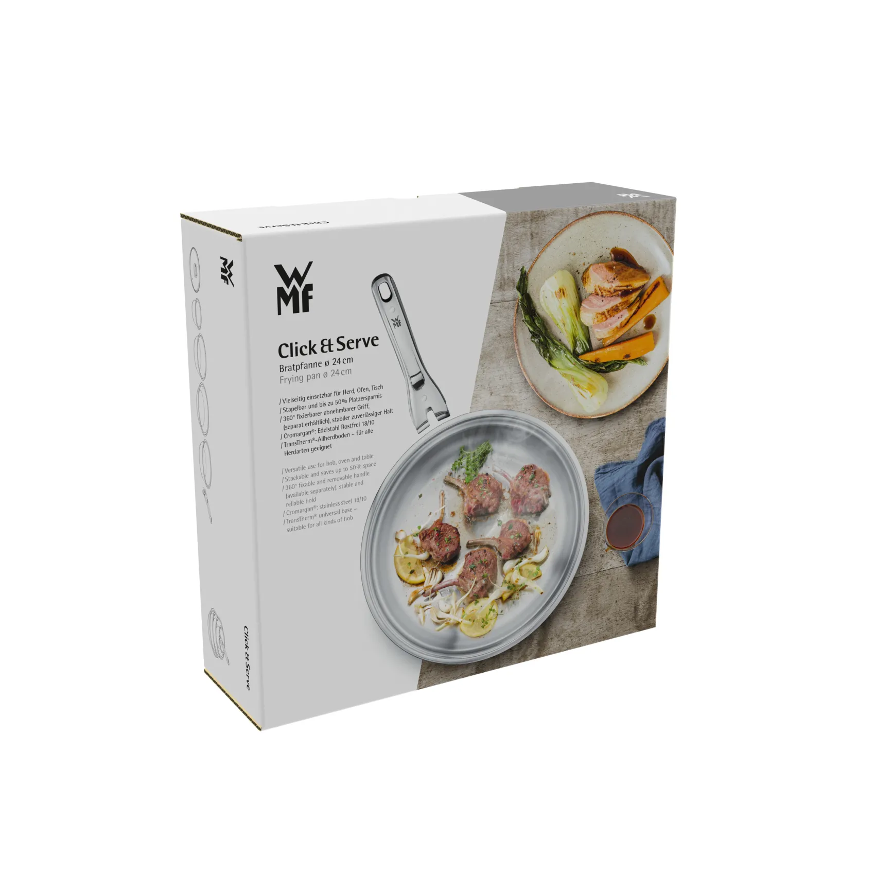 WMF Induktionspfannen|Bratpfannen|Click&Serve Bratpfanne, 24 cm