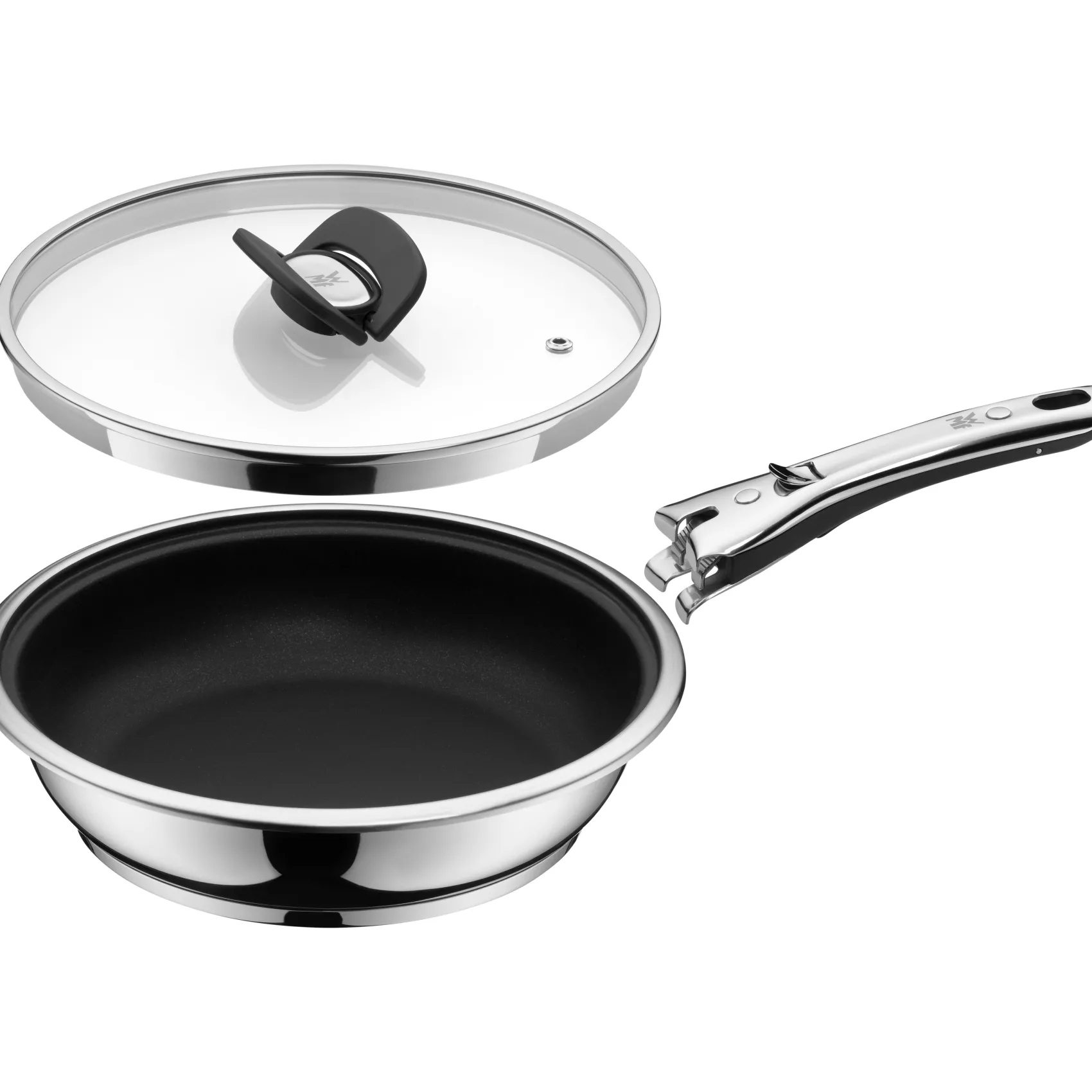 WMF Induktionspfannen|Bratpfannen|Click&Serve Bratpfanne mit Antihaftversiegelung, 24 cm