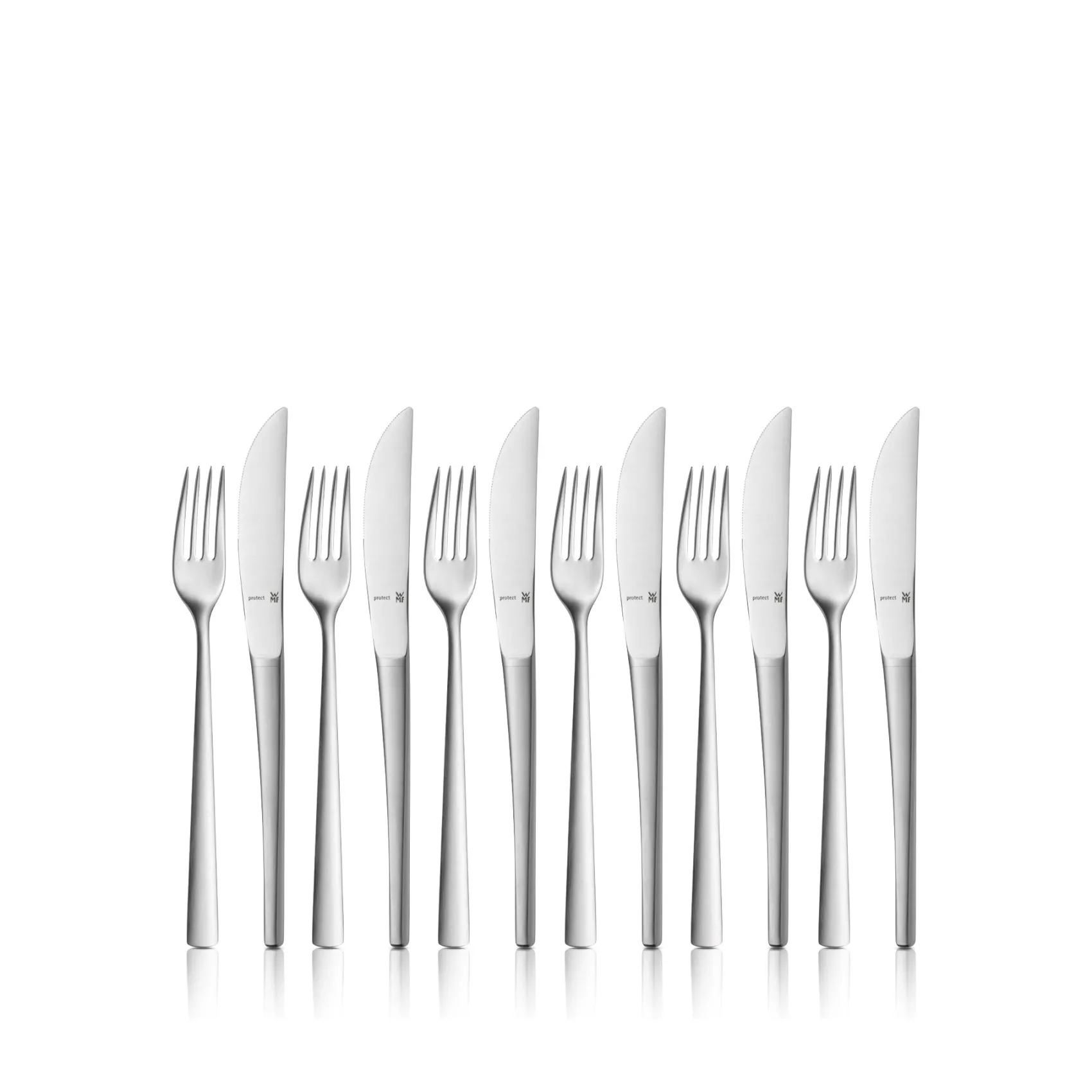 WMF Besteck-Sets|Corvo Dessertbesteck-Set, 12-teilig, Cromargan protect®