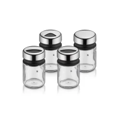 WMF Zuckerstreuer|Salz- & Pfefferstreuer|Depot Gewürzstreuer-Set, 4-teilig