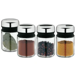 WMF Zuckerstreuer|Salz- & Pfefferstreuer|Depot Gewürzstreuer-Set, 4-teilig