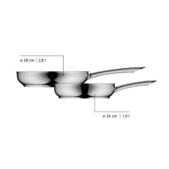 WMF Induktionspfannen|Bratpfannen|Devil Bratpfannen-Set, 2-teilig, 24 und 28 cm
