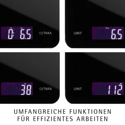 WMF Backutensilien|Küchenwaagen|Digitale Küchenwaage, Schwarz, 23 x 15 cm
