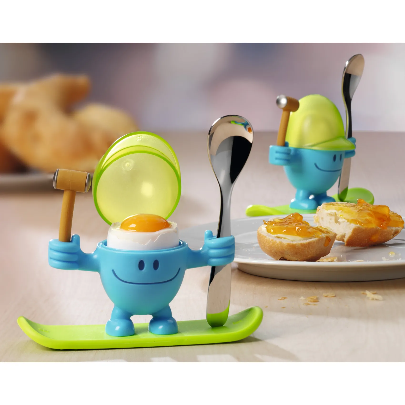 WMF Eierbecher|Eierbecher McEgg mit Löffel, Blau