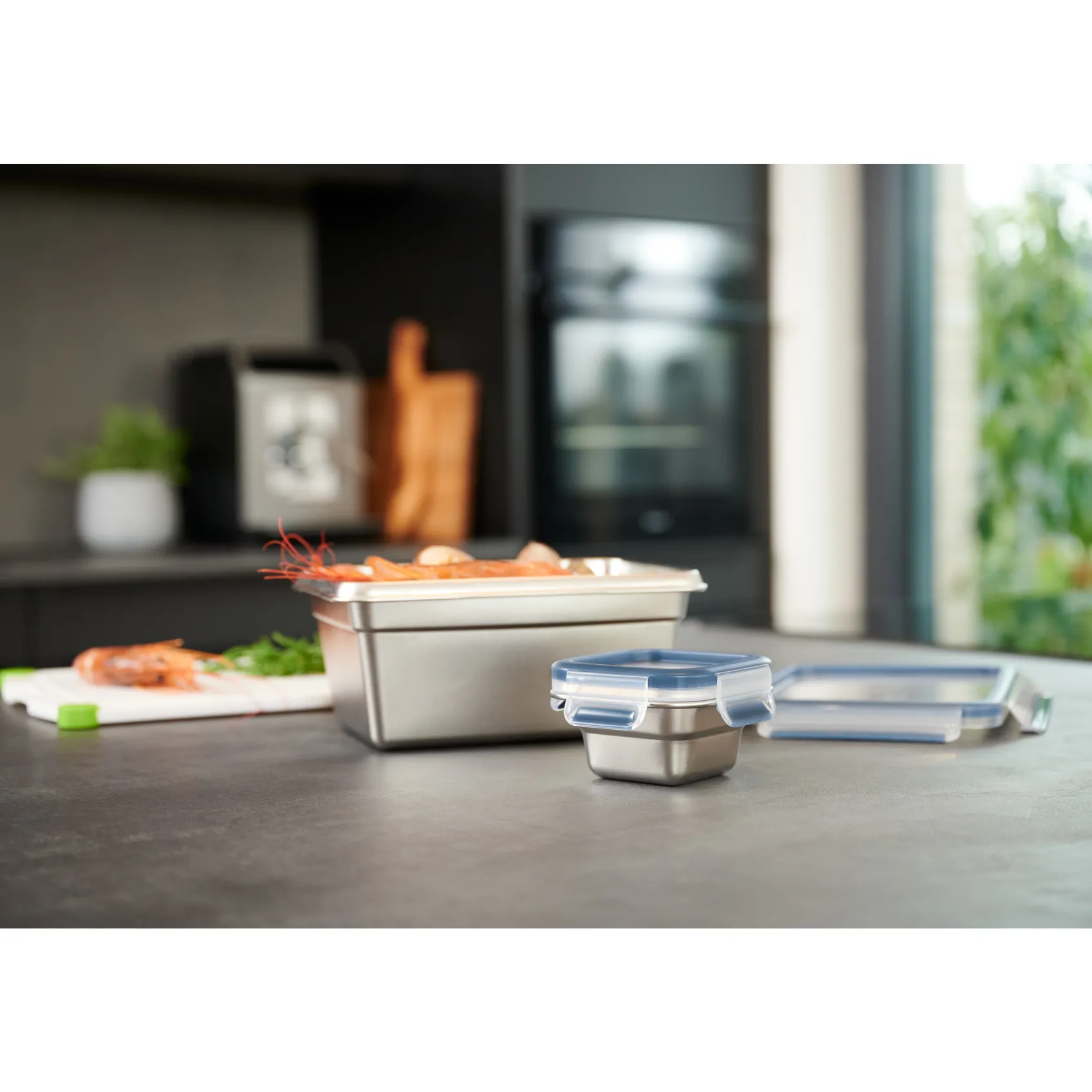 WMF Vorratsdosen|EMSA CLIP & CLOSE Edelstahl Frischhaltedose 2,0 l N11506