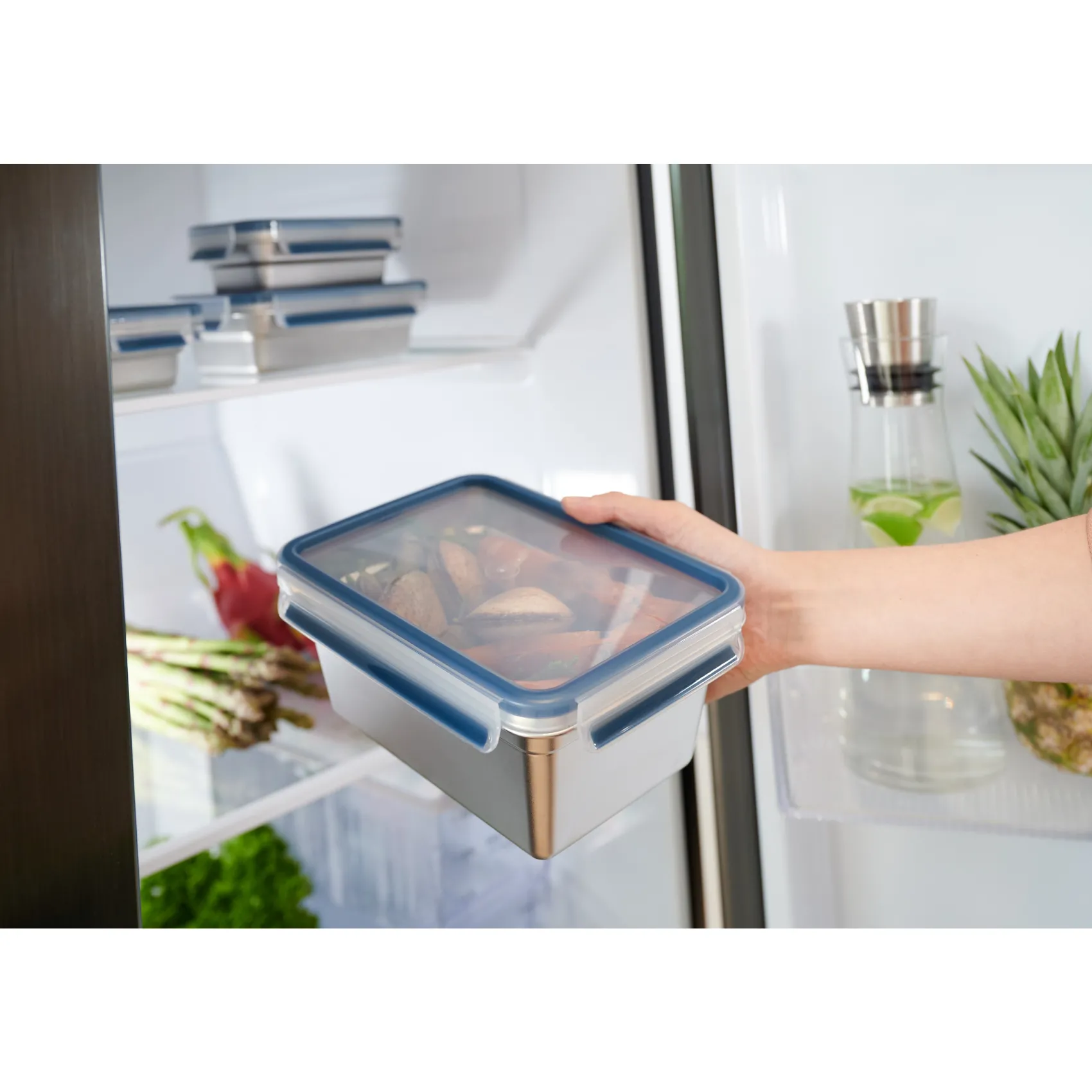 WMF Vorratsdosen|EMSA CLIP & CLOSE Edelstahl Frischhaltedose 2,0 l N11506