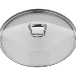 WMF Pfannendeckel|Ersatz-Glasdeckel mit eckigem Griff, 24 cm