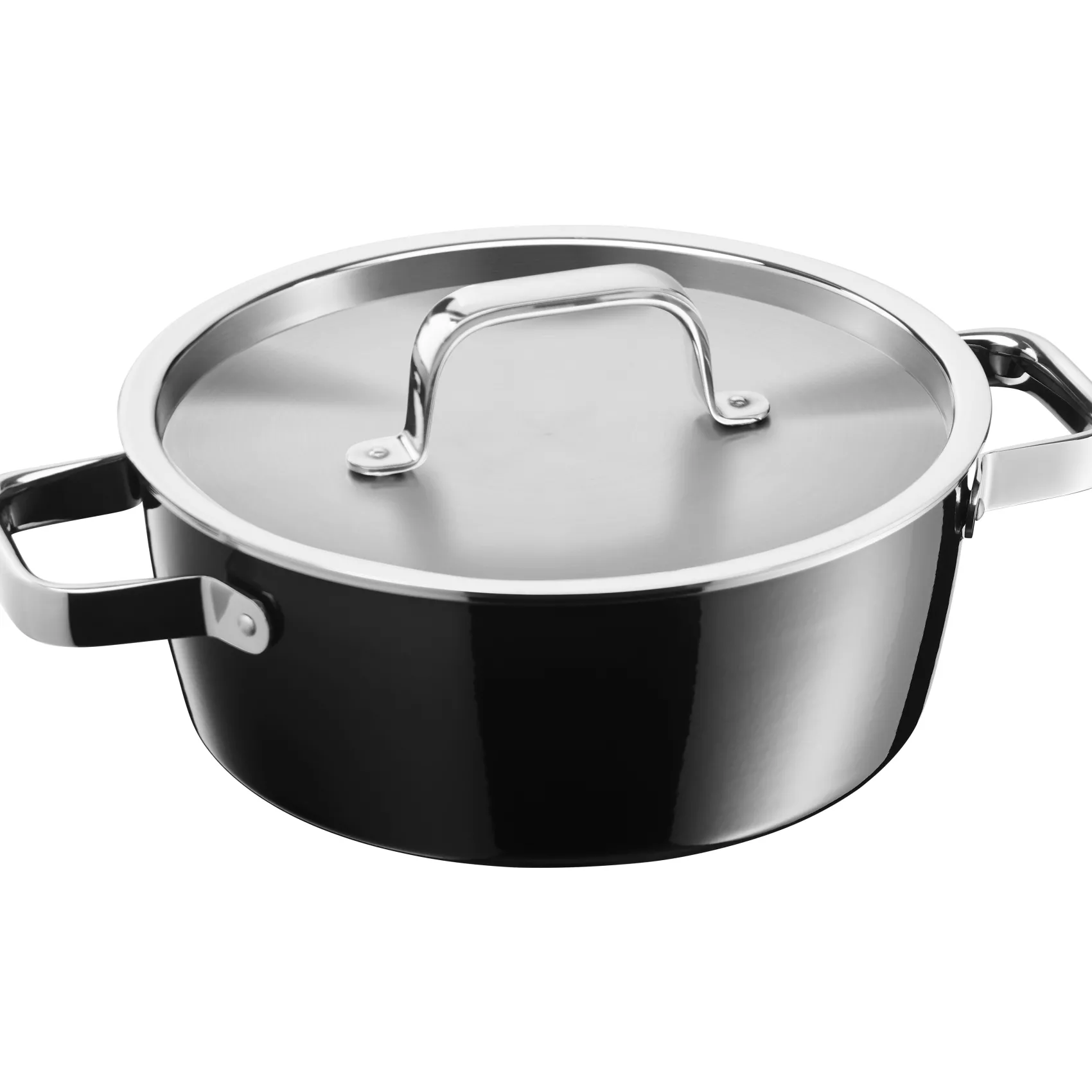 WMF Bratentöpfe|Fusiontec Aromatic Bratentopf mit Deckel, 22 cm, Black