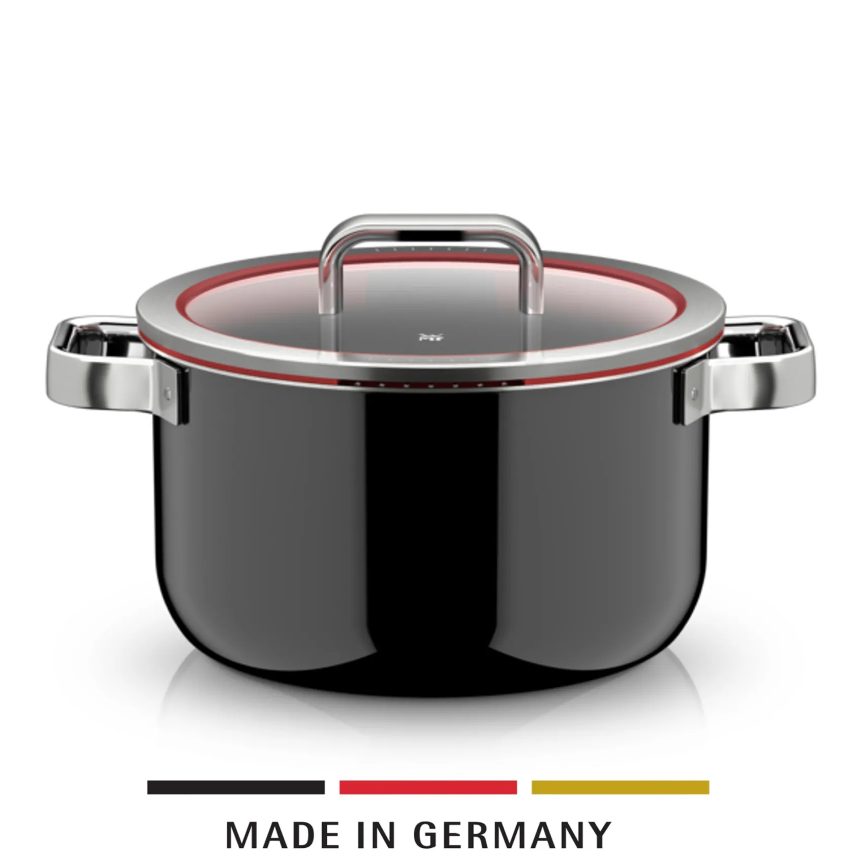 WMF Kochtöpfe|Fusiontec Function Pro, Kochtopf mit Deckel, 24 cm, Black