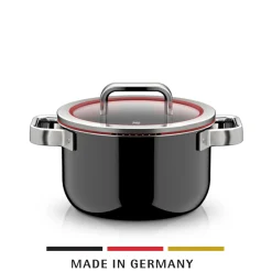 WMF Kochtöpfe|Fusiontec Function Pro, Kochtopf mit Deckel, 20 cm, Black