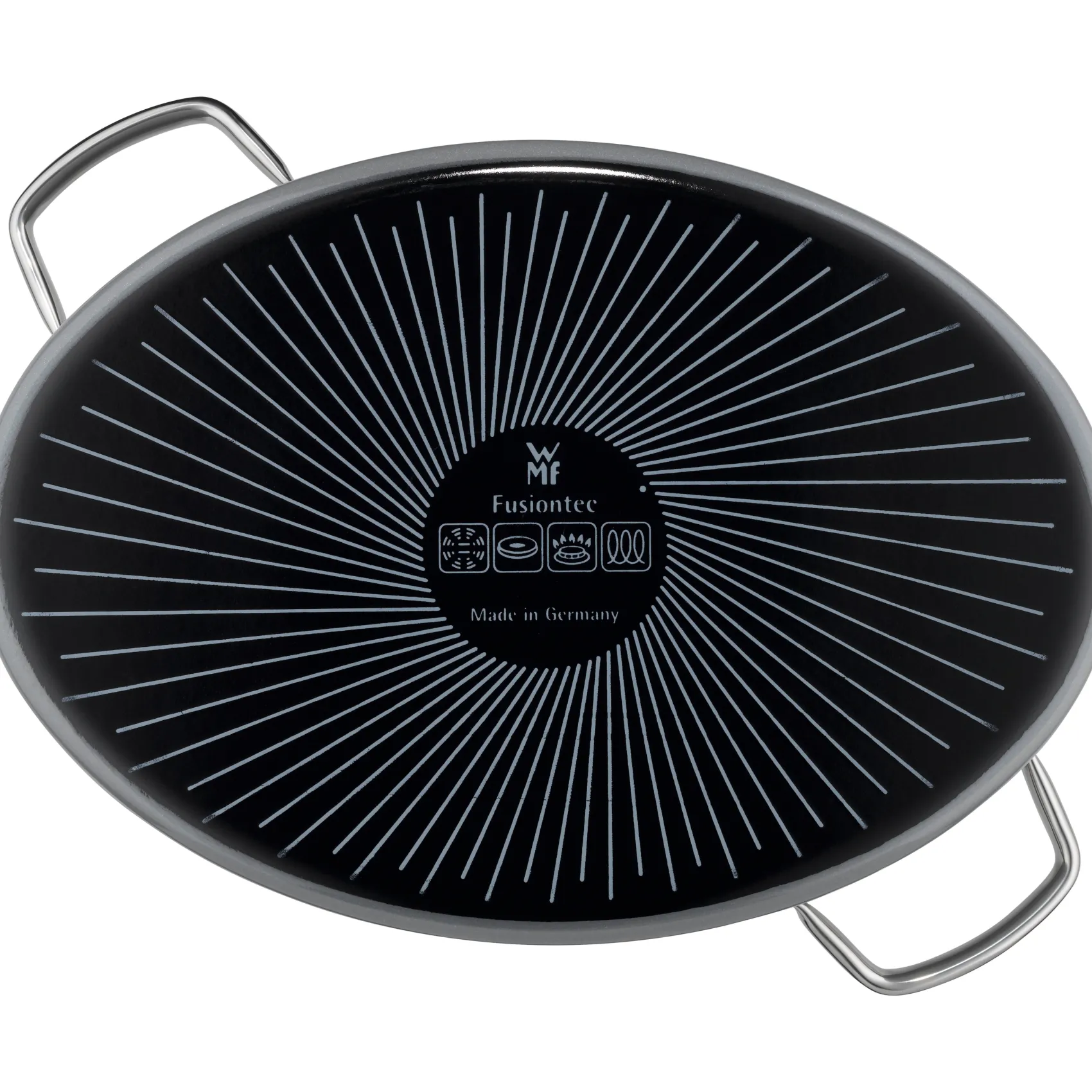 WMF Bräter & Schmortöpfe|Fusiontec Mineral Bräter mit Glasdeckel, oval, 36 cm, Platinum