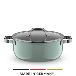 WMF Induktionstöpfe|Fusiontec Mineral Pro, Bratentopf mit Deckel, 24 cm, Eucalyptus Haze