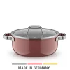 WMF Induktionstöpfe|Fusiontec Mineral Pro, Bratentopf mit Deckel, 24 cm, Rose Quartz