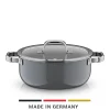 WMF Induktionstöpfe|Fusiontec Mineral Pro, Bratentopf mit Decke, 24 cm, Platinum