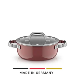 WMF Induktionstöpfe|Fusiontec Mineral Pro, Bratentopf mit Deckel, 20 cm, Rose Quartz