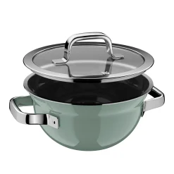 WMF Kochtöpfe|Fusiontec Mineral Pro, Kochschüssel mit Deckel, 20 cm, Eucalyptus Haze