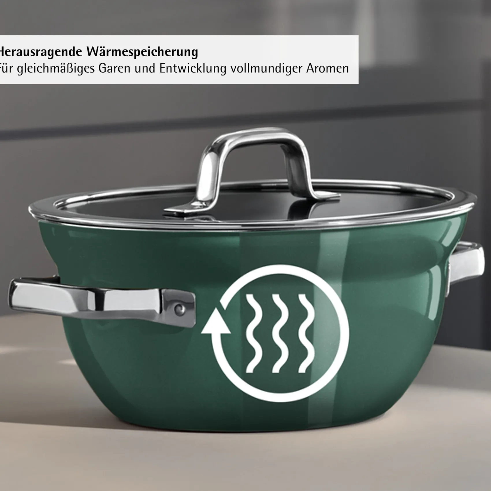 WMF Kochtöpfe|Fusiontec Mineral Pro, Kochschüssel mit Deckel, 20 cm, Eucalyptus Haze
