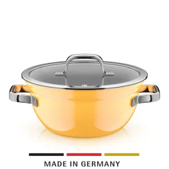 WMF Kochtöpfe|Fusiontec Mineral Pro, Kochschüssel mit Deckel, 24 cm, Mango Yellow