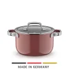 WMF Kochtöpfe|Induktionstöpfe|Fusiontec Mineral Pro, Kochtopf mit Deckel, 20 cm, Rose Quartz