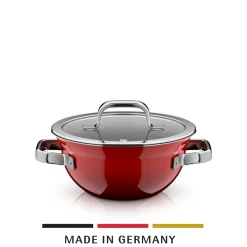 WMF Kochtöpfe|Induktionstöpfe|Fusiontec Mineral Pro, Kochschüssel mit Deckel, 20 cm, Passion Red