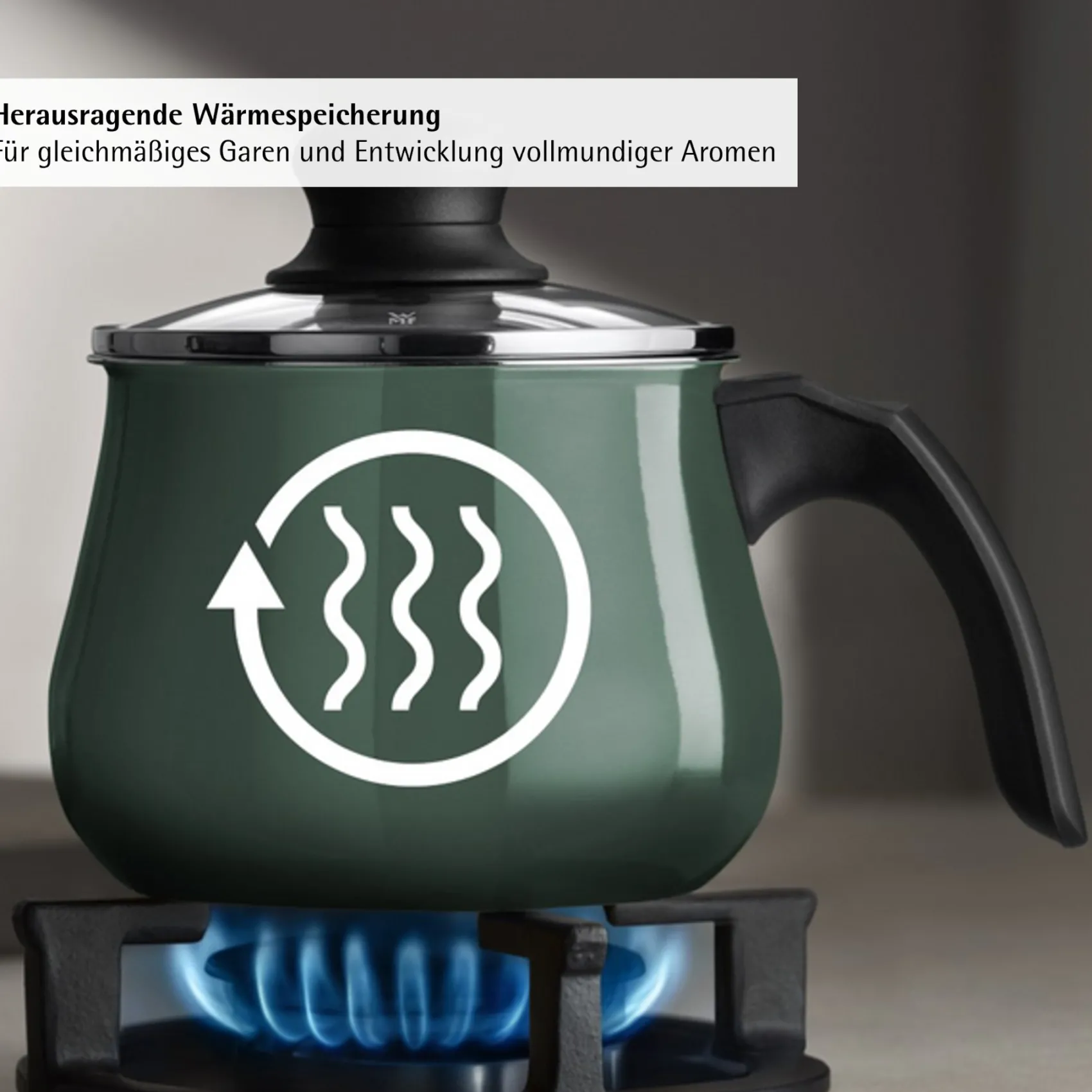 WMF Induktionstöpfe|Fusiontec Mineral Pro, Mini-Topf mit Deckel, 12 cm, Eucalyptus Haze