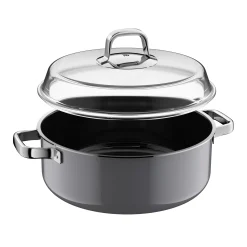 WMF Induktionstöpfe|Fusiontec Mineral Pro, Schmortopf mit Deckel, 28 cm, Platinum