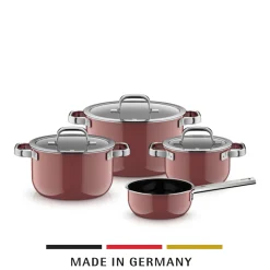 WMF Topfsets|Fusiontec Mineral Pro, Topf-Set, 4-teilig, Rose Quartz