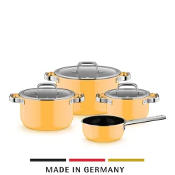 WMF Topfsets|Fusiontec Mineral Pro, Topf-Set, 4-teilig, Mango Yellow