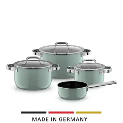 WMF Topfsets|Fusiontec Mineral Pro, Topf-Set, 4-teilig, Eucalyptus Haze