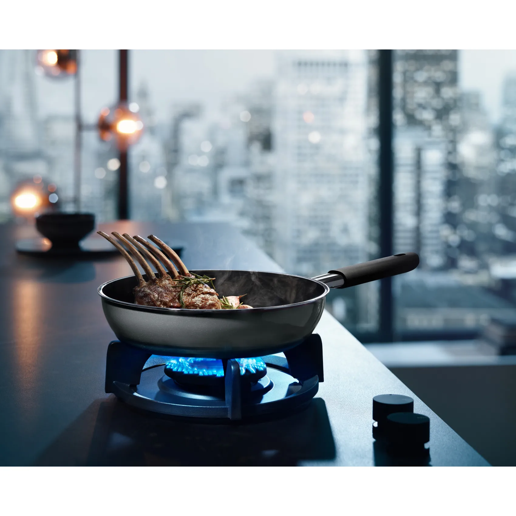 WMF Bratpfannen|Fusiontec Mineral Stielpfanne, 24 cm, Platinum