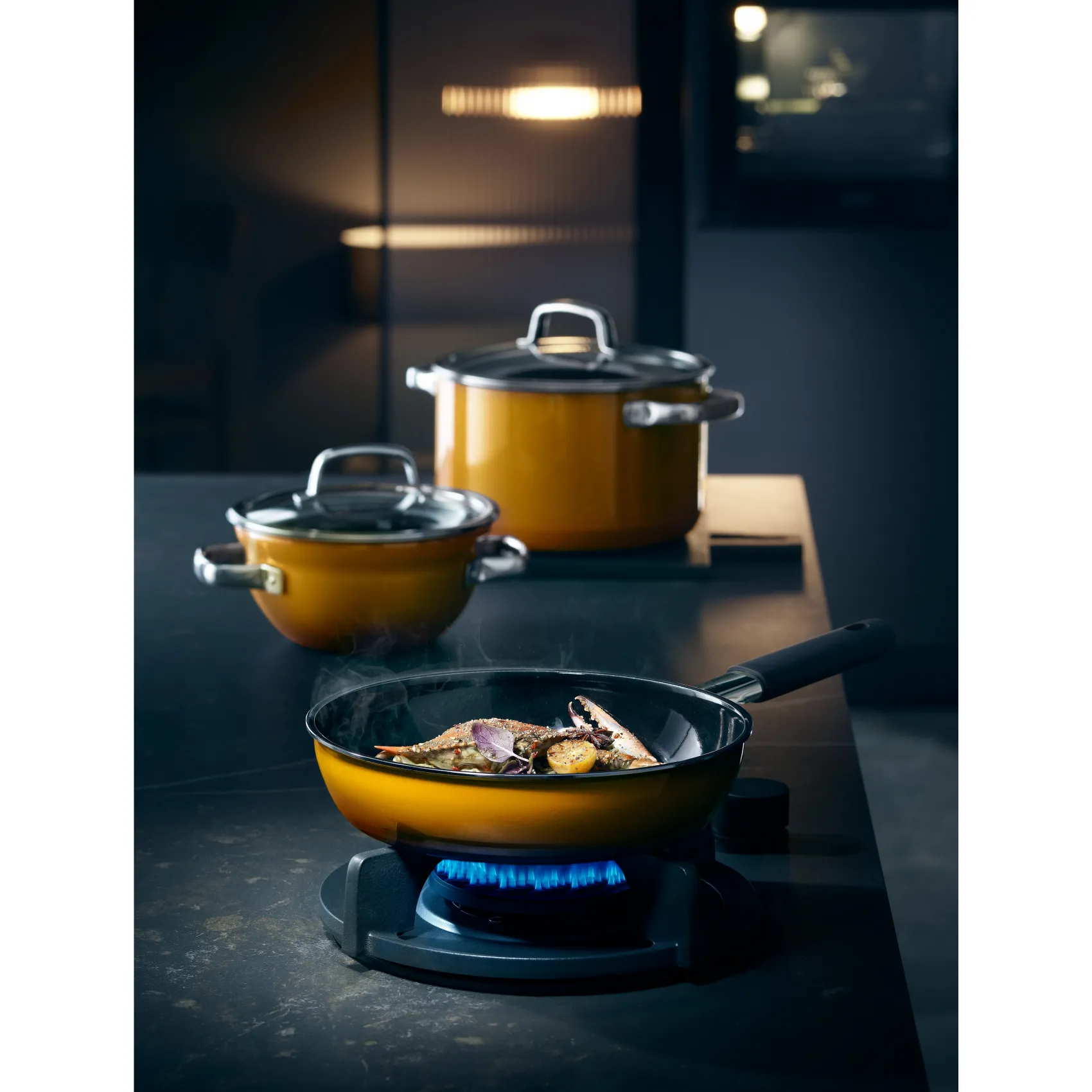WMF Bratpfannen|Fusiontec Mineral Stielpfanne, 24 cm, Yellow