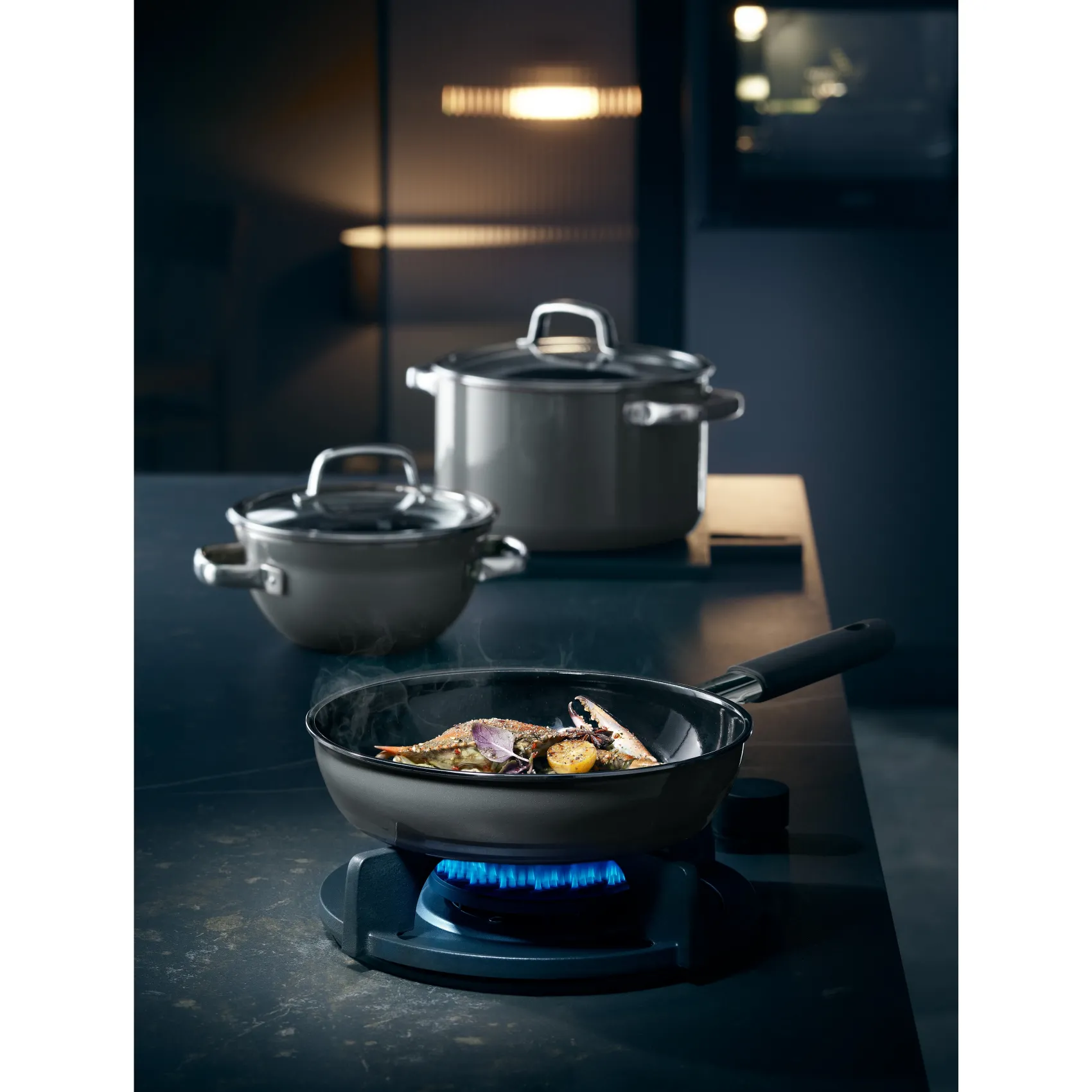 WMF Bratpfannen|Fusiontec Mineral Stielpfanne, 28 cm, Platinum