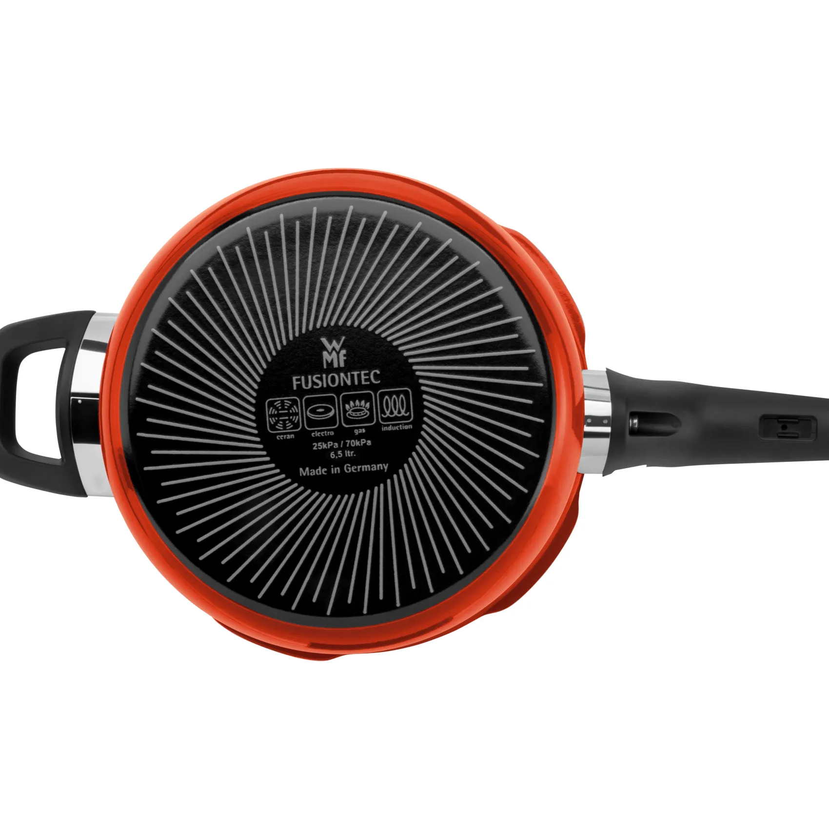 WMF Schnellkochtöpfe|Induktionstöpfe|Fusiontec Perfect Premium Schnellkochtopf, 22 cm, 6,5 l Red