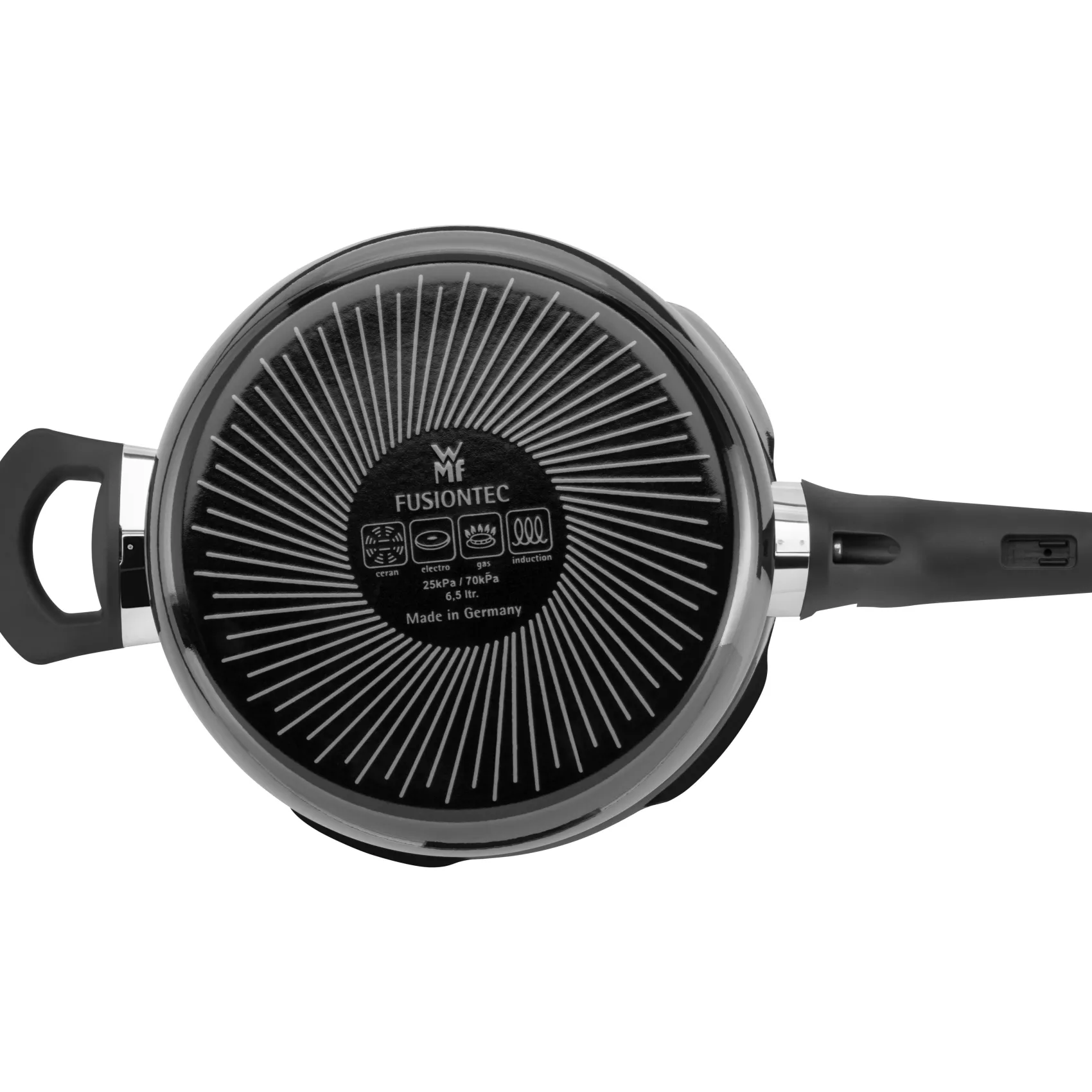 WMF Schnellkochtöpfe|Induktionstöpfe|Fusiontec Perfect Premium Schnellkochtopf, 22 cm, 6,5 Liter, Black
