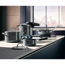 WMF Schnellkochtöpfe|Induktionstöpfe|Fusiontec Perfect Premium Schnellkochtopf, 22 cm, 6,5 Liter, Platinum