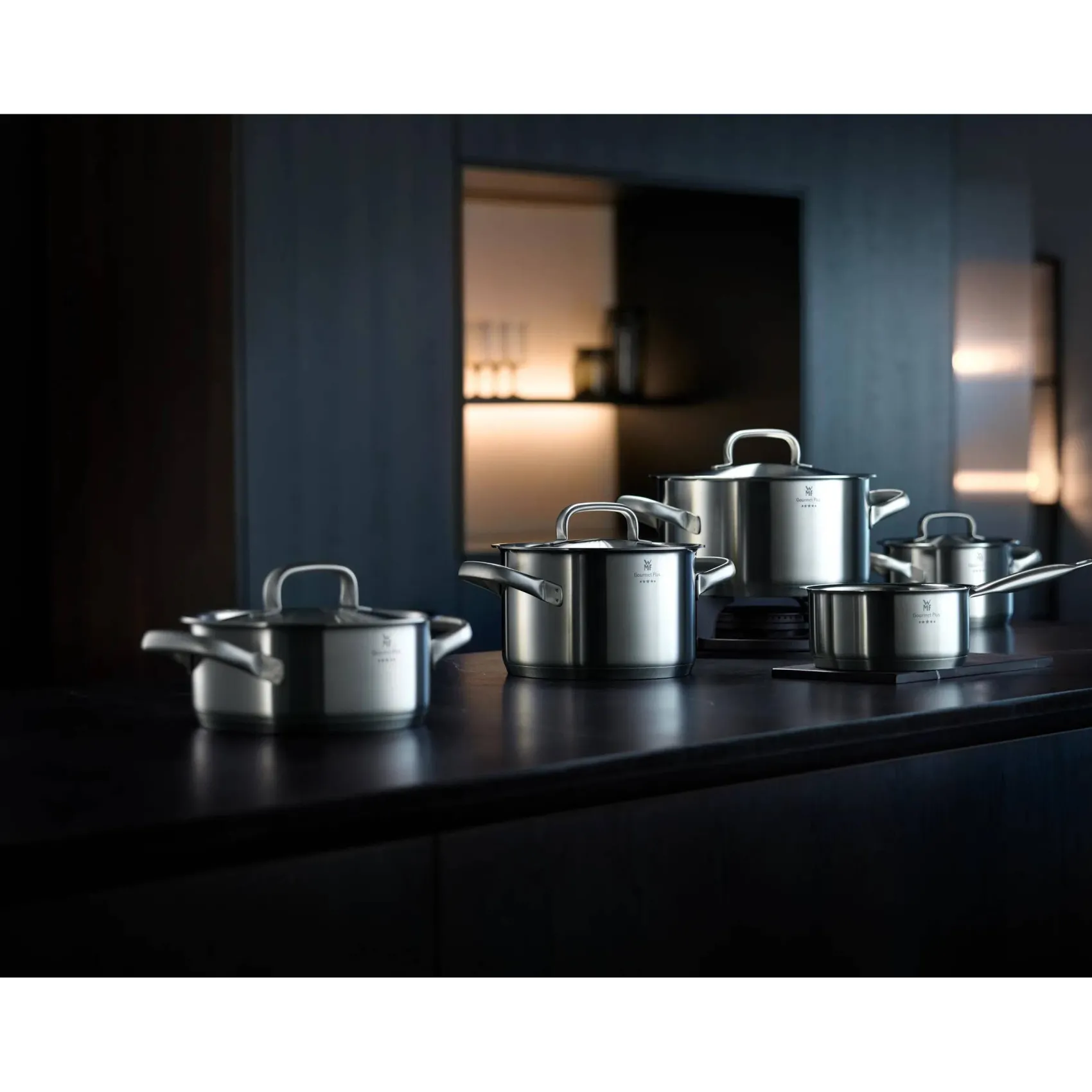 WMF Bratentöpfe|Gourmet Plus Bratentopf mit Deckel, 16 cm