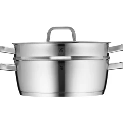 WMF Bräter & Schmortöpfe|Iconic Bräter mit Dampfgareinsatz, 28 cm