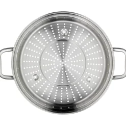 WMF Bräter & Schmortöpfe|Iconic Bräter mit Dampfgareinsatz, 28 cm