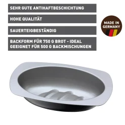 WMF Backformen|KAISER Inspiration Brotbackform, oval, 32 cm