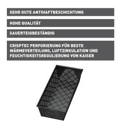 WMF Backformen|KAISER Inspiration Brotbackform, perforiert, 35 cm