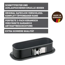 WMF Backformen|KAISER La Forme Plus Königskuchen Springform mit SafeClick, 30 x 11 cm