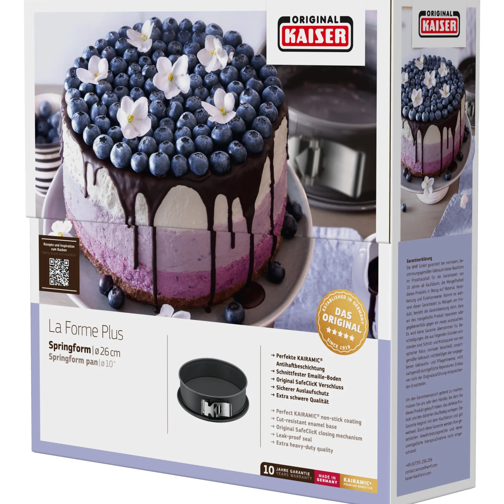 WMF Backformen|KAISER La Forme Plus Springform mit SafeClick, 26 cm