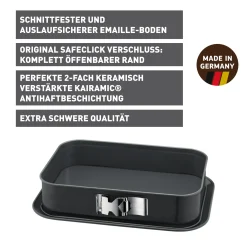 WMF Backformen|KAISER La Forme Plus Springform mit SafeClick, rechteckig, 35 x 24 cm