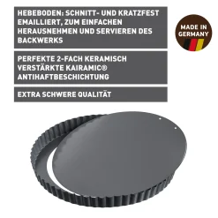 WMF Backformen|KAISER La Forme Plus Tarte- und Quicheform mit Hebeboden, 28 cm