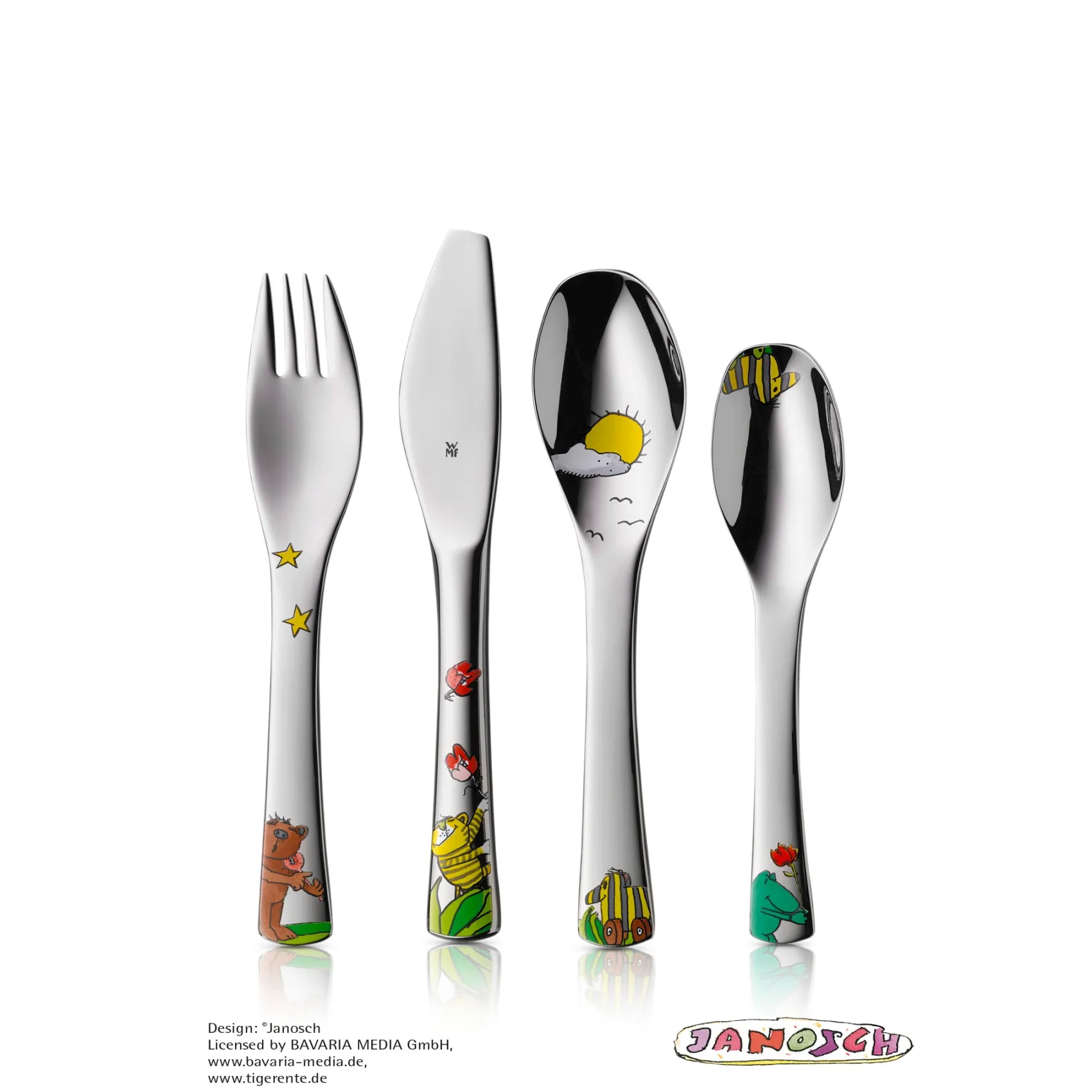 WMF Kinderbestecke|Besteck-Sets|Kinderbesteck-Set Janosch, 4-teilig