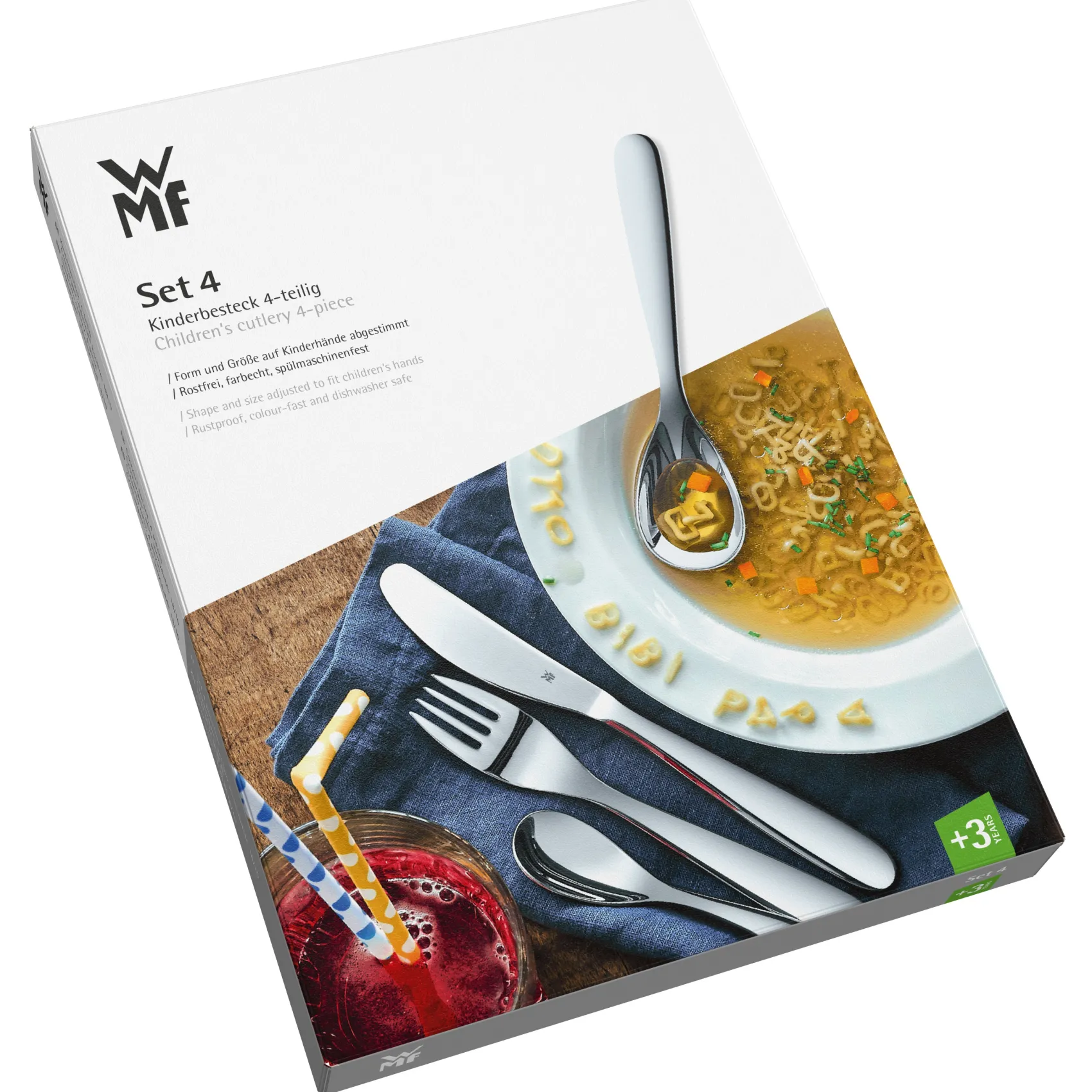 WMF Kinderbestecke|Besteck-Sets|Kinderbesteck-Set Knuddel, 4-teilig