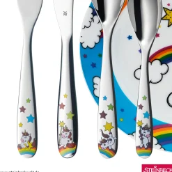 WMF Teller|Kindergeschirr|Kindergeschirr-Set Einhorn, 6-teilig